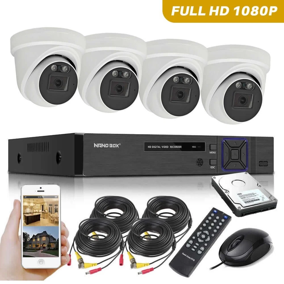 4 Camera CCTV System 5MP Lite DVR HD Home Outdoor Security Kit With Hard Drive - Image 2 of 4