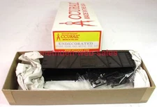 Accurail~HO~7200~40' Wood Doors, Metal Ends Box Car Kit~Undecorated~Black