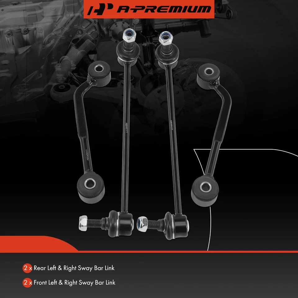 A-Premium 4x Sway Bar Link Front Rear for Mercedes-Benz C230 2004-2007 C280 C350 - Image 2 of 4