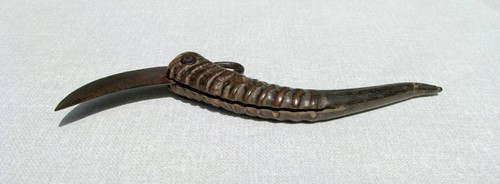 CUCHILLO MARINERO ARTE POPULAR NÁUTICO/MARÍTIMO HECHO A MANO ANTIGUO INUSUAL siglo XVIII / FID - Imagen 15 de 22