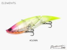 Japan Lure bigbait ELEMENTS Davinci 240 series 9.4inch (240mm) #CLOWN patented