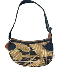 Paul Brent Portofino Tropical Print Zip Closure Small Canvas Bag Purse