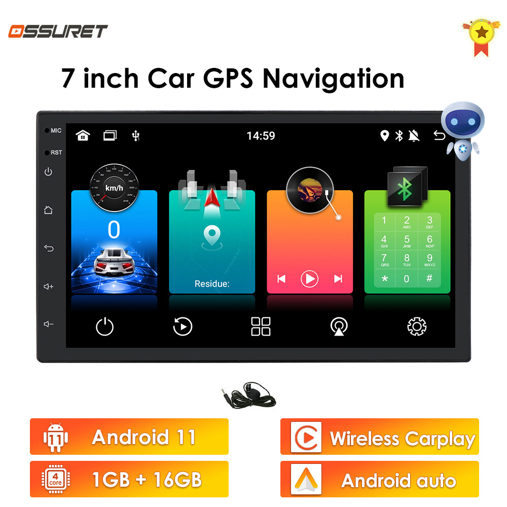 7Inch Android 11 Head Unit Car Stereo Apple Carplay GPS BT
