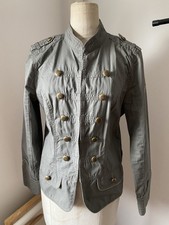 Street One Military Jacket Khaki Green Button Size 14.  Ac1