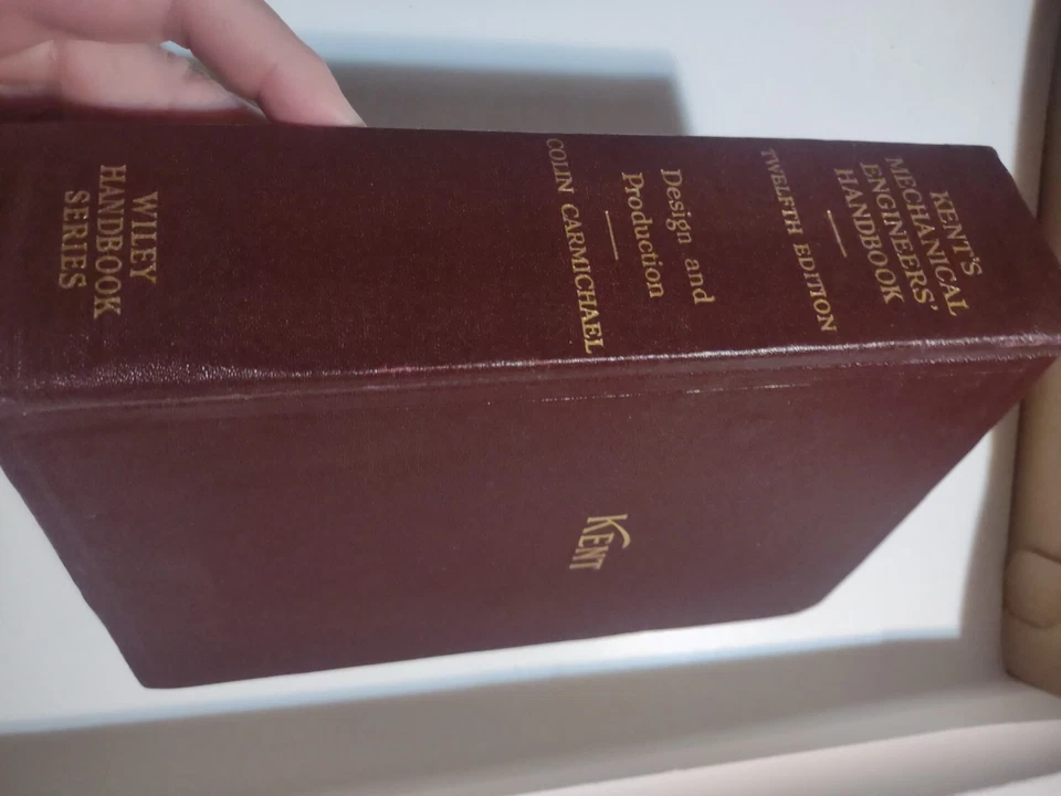 Vintage Reference Book Kent's Mechanical Engineer's Handbook by Carmichael 1950 - Image 2 of 4