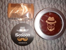 Beard Brush, 100 Boar Bristle Black Walnut Wood Beard Comb Brush for Men