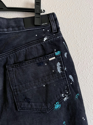 Amiri Painter Denim Shorts - Size 31 - Black - NEW - Made in USA 
