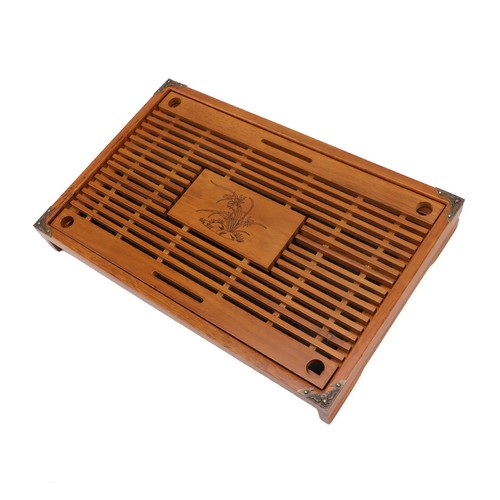 Kung Fu Tea Tray Water Tray Tea Set Tray Drainage And Water Storage Solid Wo - Picture 9 of 12