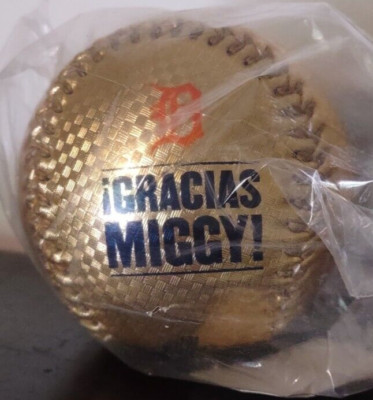 Rawlings Official Major League Miguel Cabrera Gracias Miggy Gold Baseball