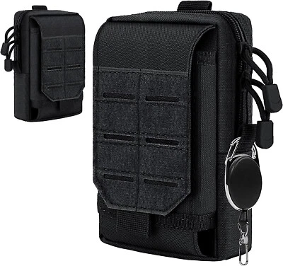 Tactical MOLLE Holster Army Mobile Phone Belt Pouch EDC Security Organizer Pack