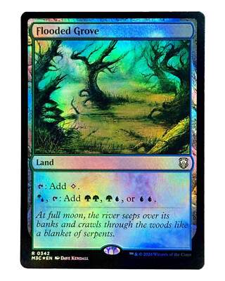 MTG | Flooded Grove | Modern Horizons 3 | Ripple Foil | NM | EN