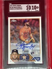 2023 Topps Chrome Rookie Auto! David Hensley SGC 10/10 HOT!🔥