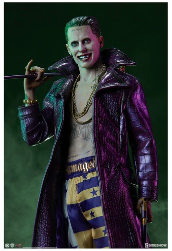 DC COMICS - Suicide Squad - The Joker Premium Format Figure 1/4 Statue Sideshow - Foto 4 di 12