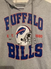Buffalo Bills Sweater Adult Large Junk Food NFL Classic Team Logo Hoodie