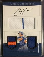 2017 National Treasures GAVIN CECCHINI Auto Rookie Triple Materials /99 
