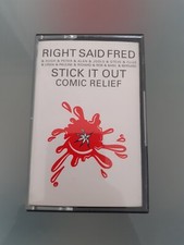 Right Said Fred Stick It Out Comic Relief Cassette Tape