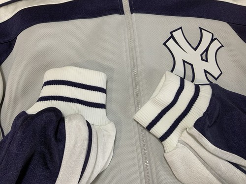 Giacca con zip Majestic Authentic Collection uomo NY Yankees taglia XL - Foto 11 di 20