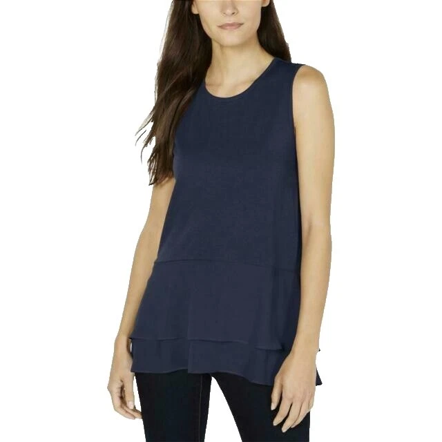 Camisetas sin mangas sólido Michael Kors Casual para Mujeres