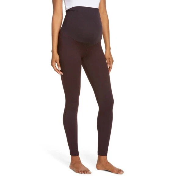 NEW Zella Mamasana Live In Maternity Ankle Leggings - Plum / Purple - XL