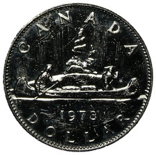 1978 Canada $1 Dollar Full Water Line FWL Small Island Rev-502 #21854