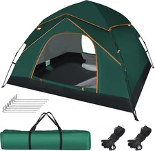 3-4 Person Pop Up Tents Waterproof Windproof Instant Tent for Camping Hiking