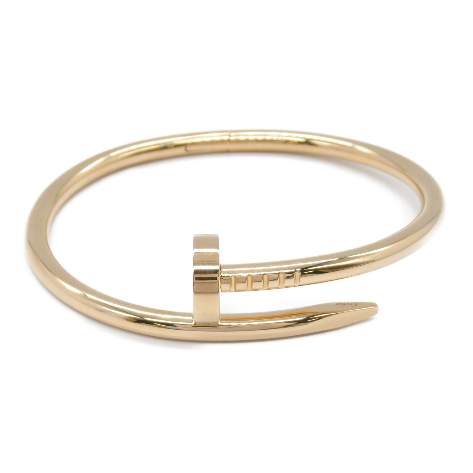 Cartier Juste un Clou Bracelet 18K Rose Gold Size 15 Pre-Owned