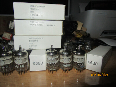 6688 VALVO E180F GOLD PIN 3 MICA SPECIAL TUBE RÖHRE VALVE  LAMPE VALVOLA 5 PCS
