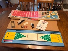Vintage 1969  "SHUFFLES" THE TABLE-TOP SHUFFLEBOARD by AURORA  43.5" COMPLETE
