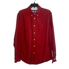 Tommy Hilfiger men's Custom Fit long sleeve button down shirt size Large