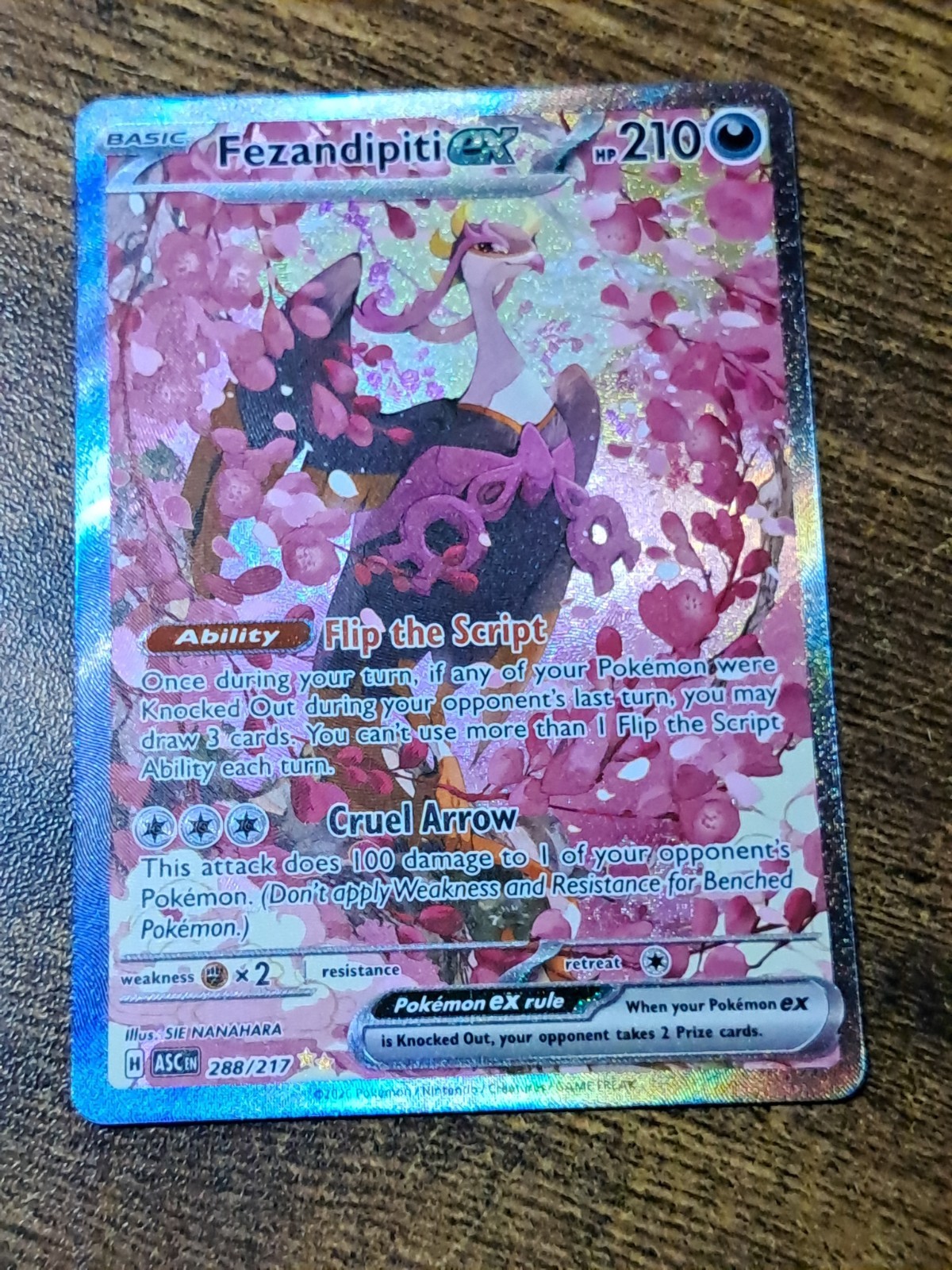 Fezandipiti ex 288/217 Special Illustration Rare Me: Ascended Heroes Holo - NMT