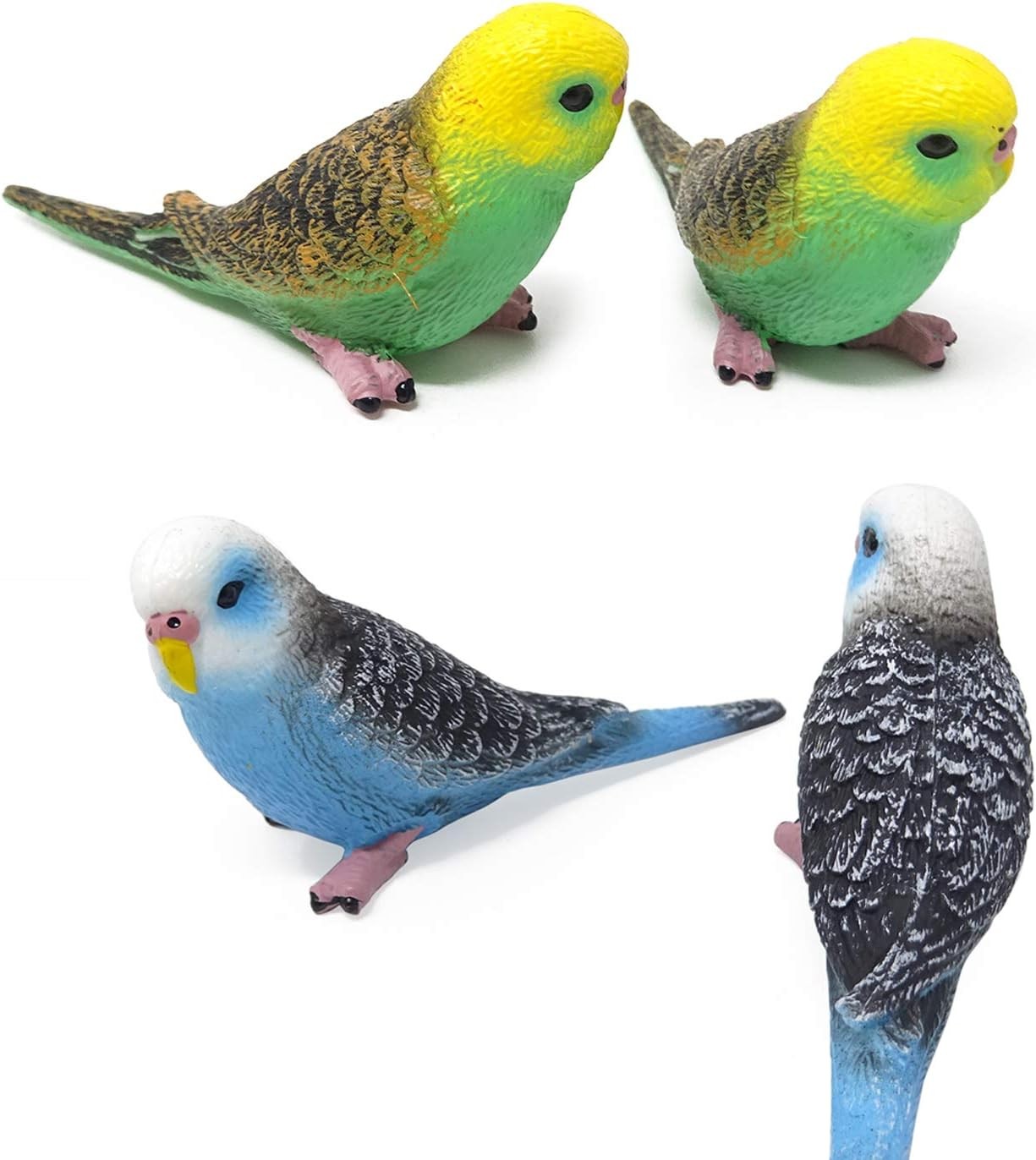Honbay 4PCS Cute Mini Artificial Parakeet Bird Figurines Miniature Ornaments... 