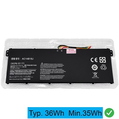 DE AKKU batterie 11.4V Battery für Acer Aspire 3 A135-54K-N19C1, 3 A315-42-R17T