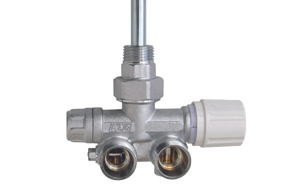 VALVOLA MONO-BITUBO TERMOSTATIZZABILE SQUADRA SX C/BOCCHETTONE- Diam. 1/2- FA... - Immagine 2 di 2