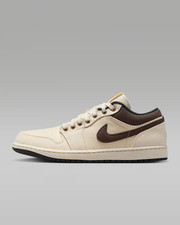 Jordan 1 Low Premium Pale Ivory Off Noir Baroque Brown IB8058-110 diverse taglie
