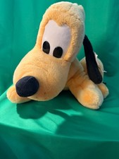 Vintage Disney Parks Pluto Plush Stuffed Dog Laying Down 12" Mickey's Pal