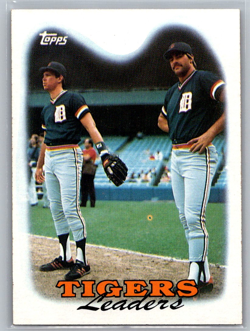 1988 Topps Tigers Leaders Card #429 Detroit Tigers Vintage MLB