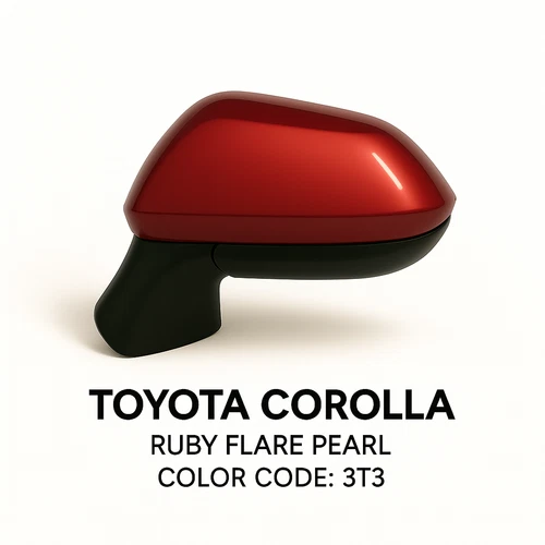 NEW RED mirror fits a 20-25 Corolla Sedan  Driver LH Power noheat