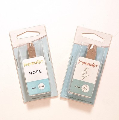 ImpressArt HOPE & Mermaid Set Metal Stamps, DIY Jewelry & Craft Punches NEW