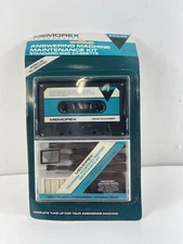 Vintage Memorex Cassette Head Cleaner Kit Sealed