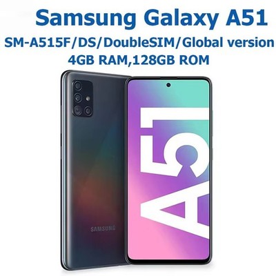 Original Unlocked Samsung Galaxy A51 SM-A515F 128GB 4GBRAM WIFI LTE 4G Cellphone