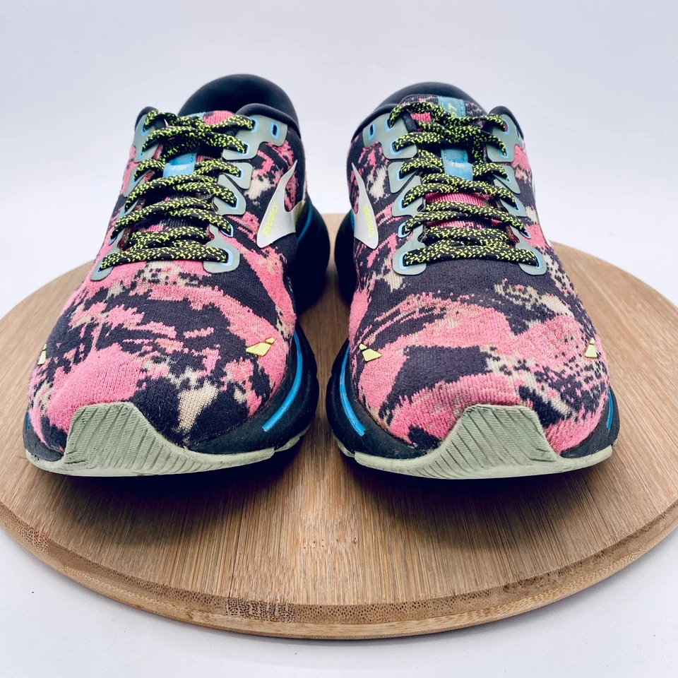 Brooks Ghost 15 Zapatos para Correr Mujer 8 Negro Rosa Malla Entrenadores Tenis Foto 2 de 4