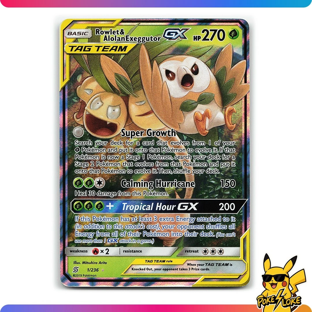 Rowlet & Alolan Exeggutor GX 1/236 Sm-Unified Minds for sale | eBay