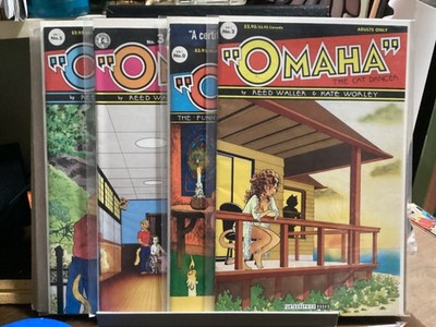OMAHA THE CAT DANCER VOL 1 #0 2 3 5 KITCHEN SINK PRESS 1984
