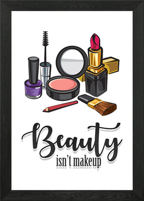 Schönheit ist kein Make-up Gerahmtes Wandbild Poster Leinwanddruck Bild