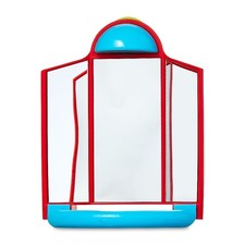 Triple Mirror Bird Toy with Perch and Plastic Nut Mount