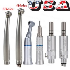 Dental E-generator LED High Speed/Slow Low Speed Handpiece 4/2Hole NSK Style USA