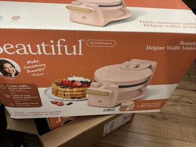 New! Beautiful Rotating Belgian Waffle Maker by Drew Barrymore! Rose