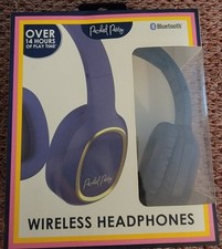 Packed Party Wireless Bluetooth Headphones Blue/Gold Over Ear 14Hr Playtime