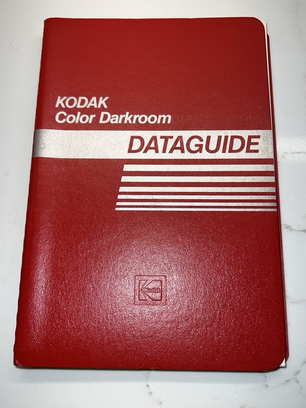 Used KODAK Color Darkroom DATAGUIDE KODAK Pub. No. R-19