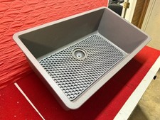 Used Ruvati EpiStage 30" x 18" Kitchen Sink Granite Quartz Composite Good Cond